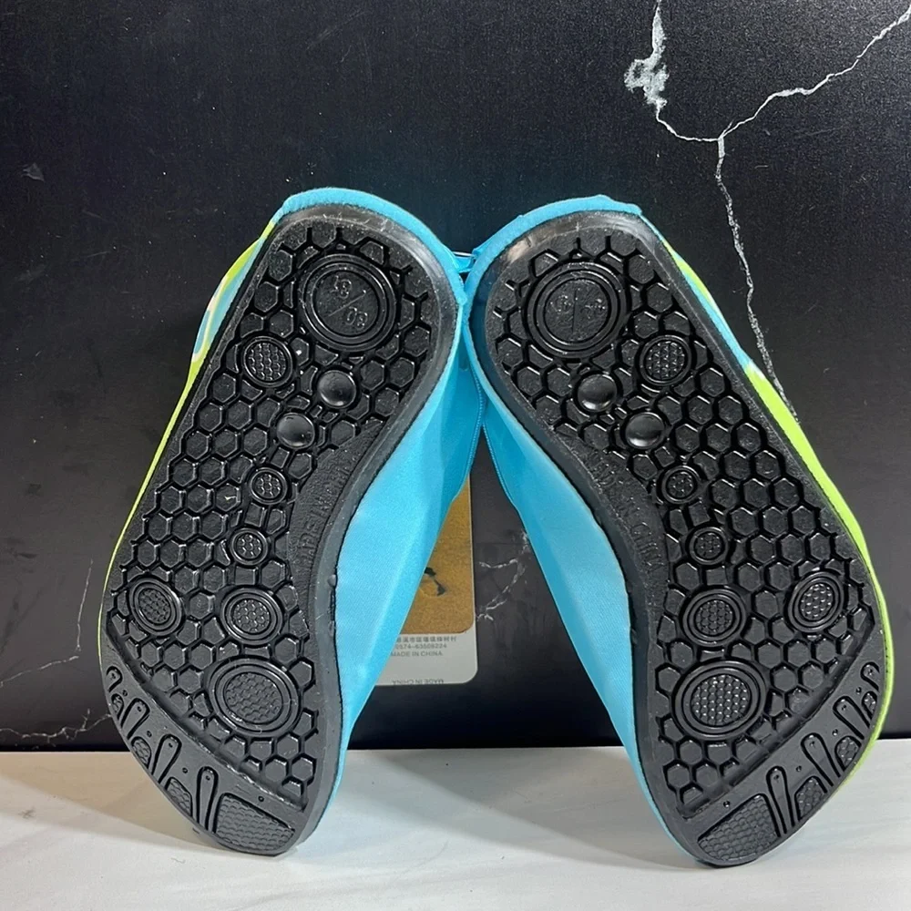 CT Girl’s Water Shoes Light Blue/Lime Green sz 13/1 - Picture 7 of 7